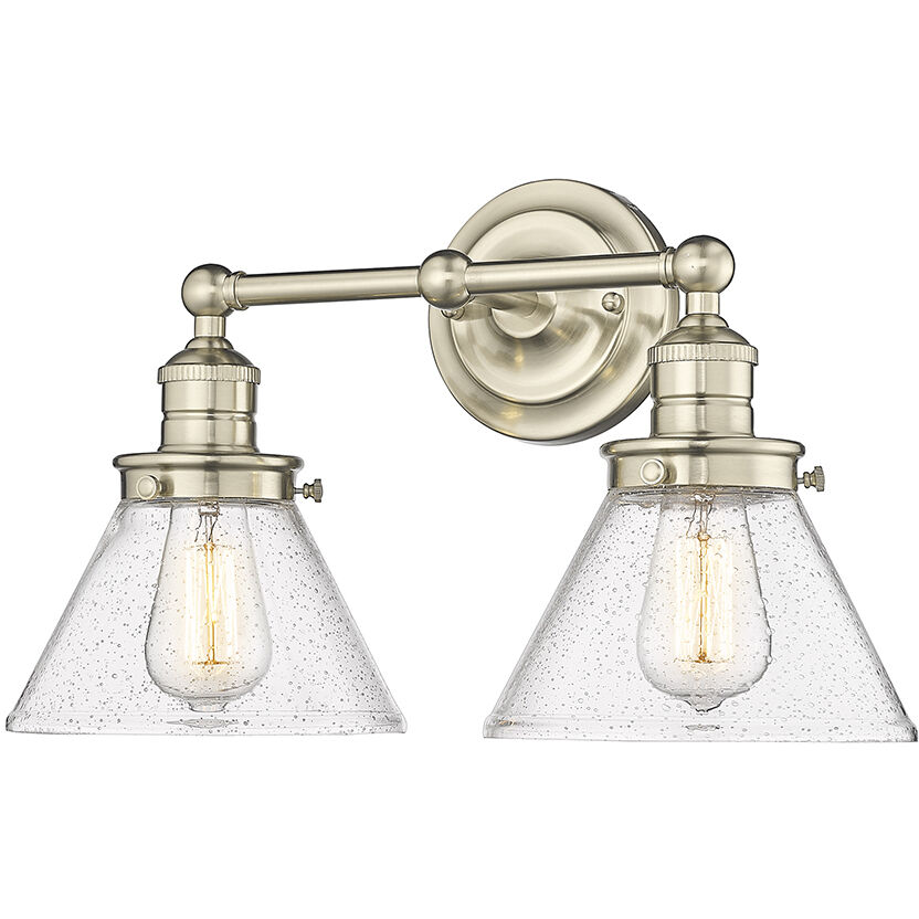 Eyden 2 Light 18.38 inch Modern Gold Vanity Light Wall Light